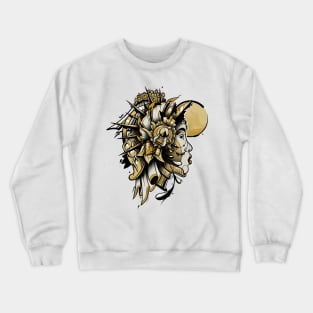 sun face Crewneck Sweatshirt